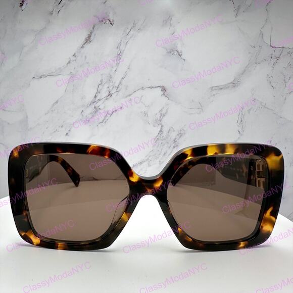 New MIU MIU Sunglasses Brown Square Gold Full Rim 56mm MIU MIU main image 10